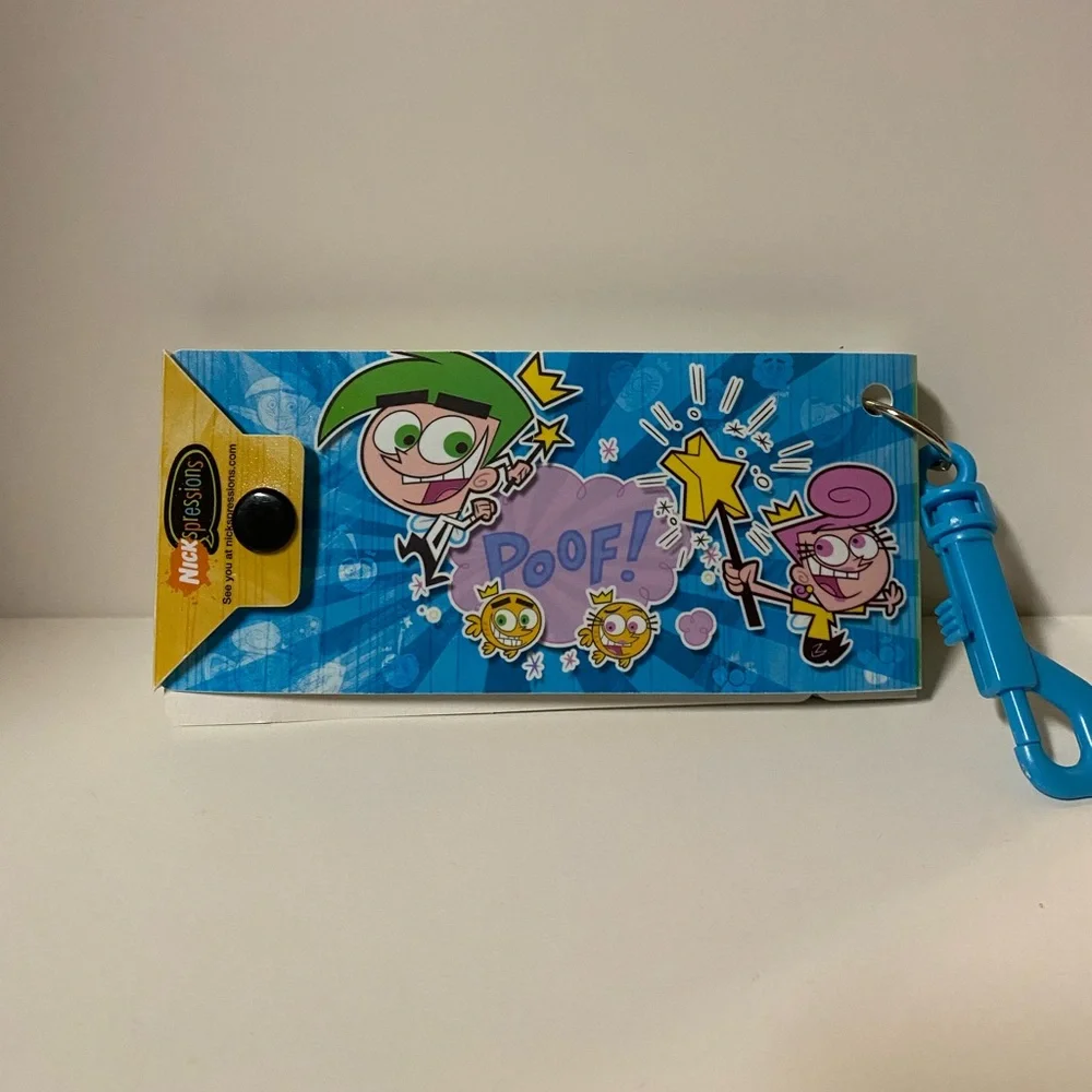 Nickelodeon Nickspressions Cards On The Run The Fairly Odd Parents Y2K Note Clip